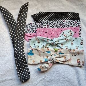 Polka Dot and Patterned Women's Headband Set